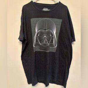 Star Wars Black and White Darth Vader Tee 2XL